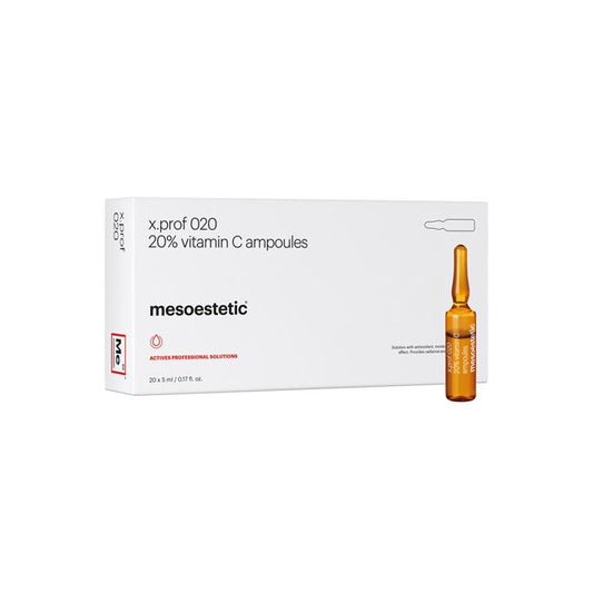 Mesoestetic X.prof 020 20% Vitamin C Ampoules (20 X 5ml)